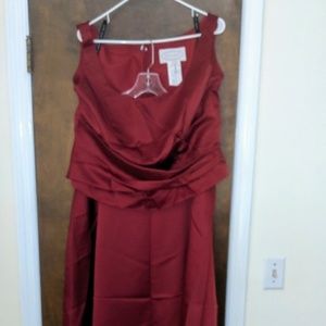 Alfred Angelo Wine Bridesmaids Dress